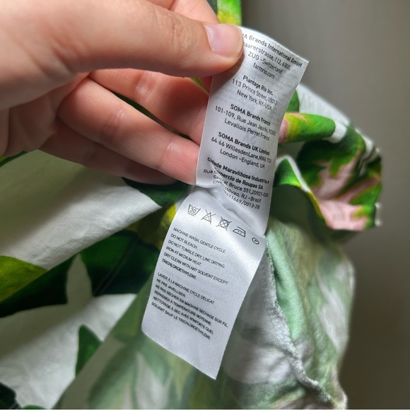 FARM Rio Green Pink Tropical Tank Top‎ women’s XS vacation resort summer preppy - Picture 6 of 8